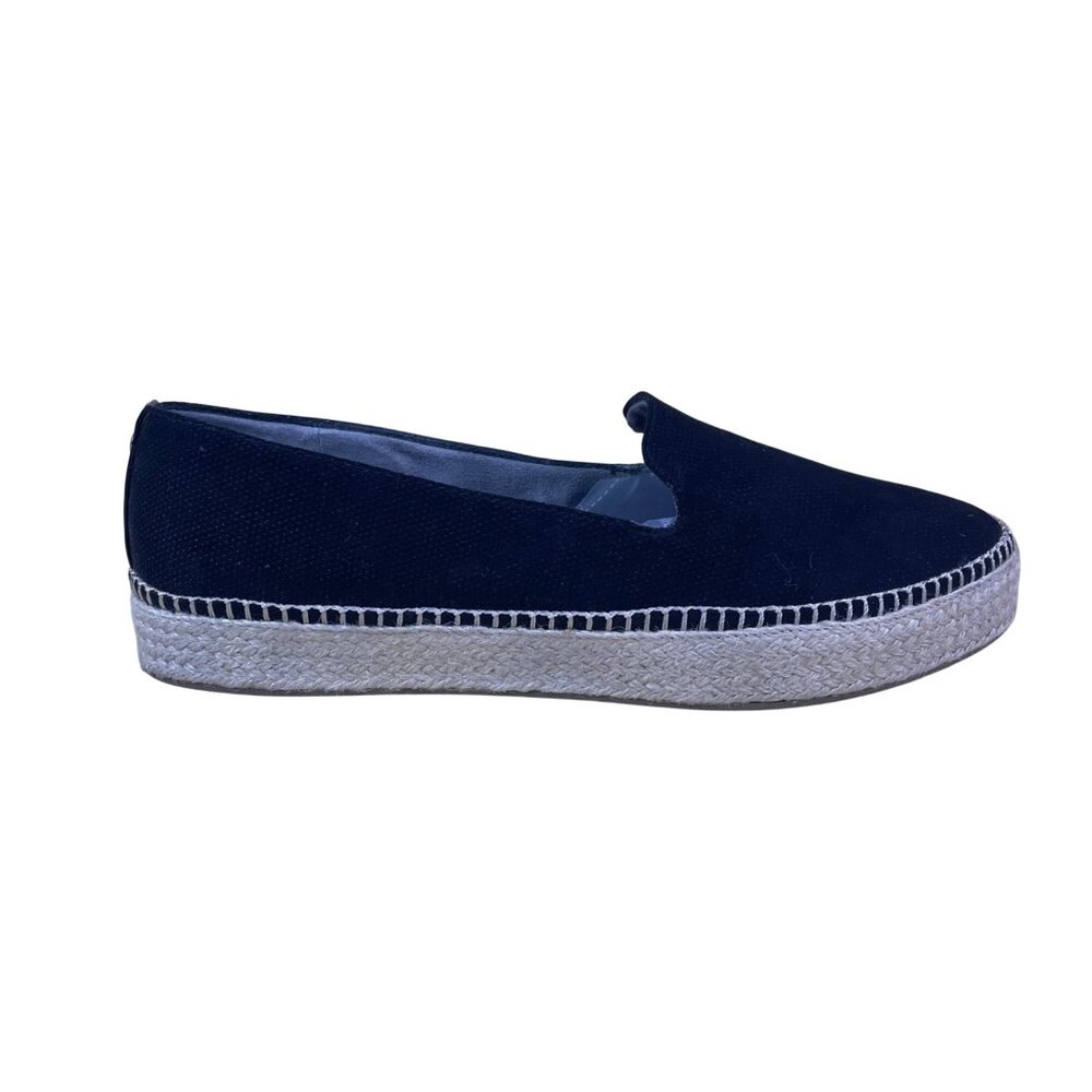 Dr. Scholls Women’s Black Canvas Be Energized Slip-On Espadrilles Size 11M